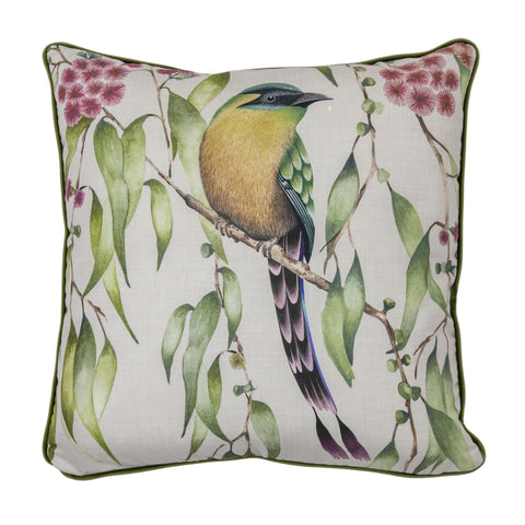 Luxurious Cushions Edwardian Bird Cushion Olive