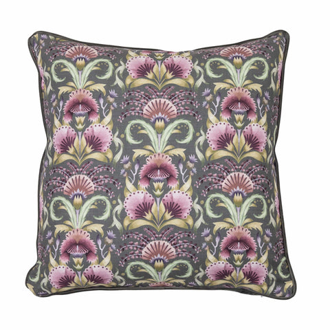 Luxurious Cushions Edwardian Pattern Cushion Grey
