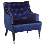 Arm Chairs, Recliners & Sleeper Chairs Oxfordshire Blue Velvet Chair