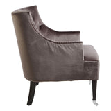 Arm Chairs, Recliners & Sleeper Chairs Oxfordshire Grey Velvet Chair