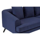 Mylo 3 Seater Navy Fabric Sofa - SE Home