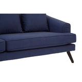 Mylo 3 Seater Navy Fabric Sofa - SE Home