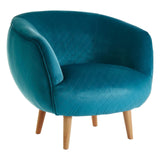 Shakespeare Teal Fabric Chair - SE Home