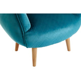 Shakespeare Teal Fabric Chair - SE Home