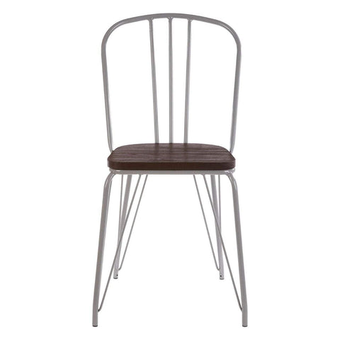 District Grey Metal And Elm Wood Chair - SE Home