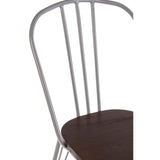 District Grey Metal And Elm Wood Chair - SE Home