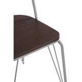 District Grey Metal And Elm Wood Chair - SE Home