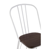District White Metal And Elm Wood Chair - SE Home