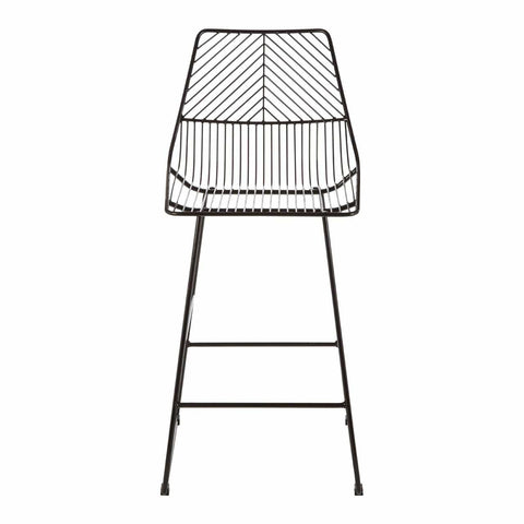 Table & Bar Stools District Wire Chair With Black Metal