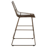 Table & Bar Stools District Wire Bar Chair With Bronze Metal
