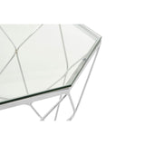 Allure Tempered Glass Chrome Coffee Table - SE Home