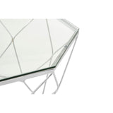Coffee Tables Allure Tempered Glass Chrome Coffee Table