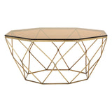 Coffee Tables Allure Brushed Bronze Tapered Coffee Table
