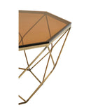 Allure Brushed Bronze Tapered Coffee Table - SE Home