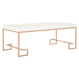 Coffee Tables Allure Rose Gold Angled Legs Coffee Table