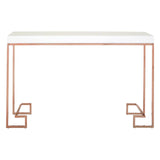 Allure Console Table With Rose Gold Legs - SE Home