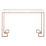 Coffee Tables Allure Console Table With Rose Gold Legs