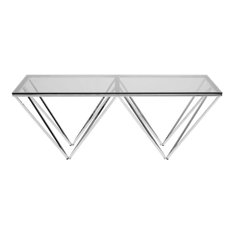 Coffee Tables Allure Coffee Table With Triangular Base