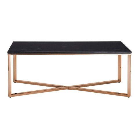 Coffee Tables Allure Cross Base Champagne Coffee Table