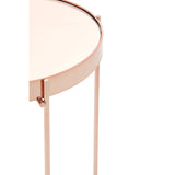 Allure Pink Mirror Tall Side Table - SE Home