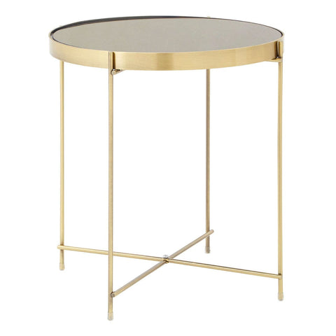 Kitchen & Dining Room Tables Allure Black Mirror Low Side Table