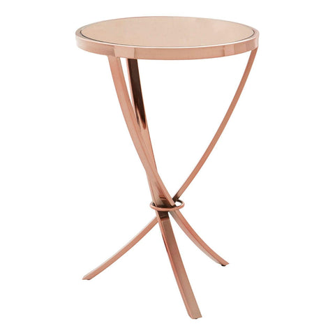 Kitchen & Dining Room Tables Allure Rose Gold Pinched Side Table