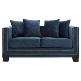 Sofia 2 Seater Midnight Velvet Sofa - SE Home