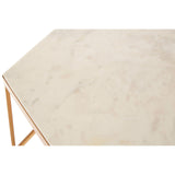 Kitchen & Dining Room Tables Shalimar Hexagonal Marble Top Side Table