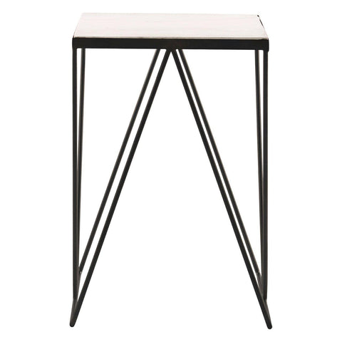 Kitchen & Dining Room Tables Shalimar Side Table With Matte Black Legs