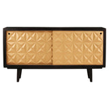 Cabinets & Storage Malta Sideboard In Mango Wood With Gold Finish