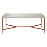 Nirav White Marble Top Coffee Table - SE Home