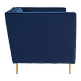 Otylia Deep Blue Velvet Armchair - SE Home