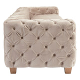 Ophelia Coffee Velvet 3 Seat Sofa - SE Home