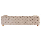 Ophelia Coffee Velvet 3 Seat Sofa - SE Home