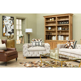 Ophelia Coffee Velvet 3 Seat Sofa - SE Home