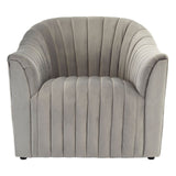 Opel Grey Velvet Armchair - SE Home