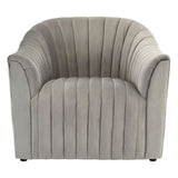 Arm Chairs, Recliners & Sleeper Chairs Opel Grey Velvet Armchair