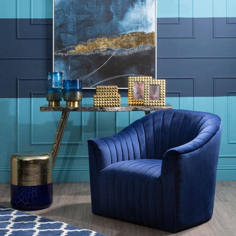 Opel Depp Bluevelvet Armchair - SE Home