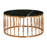 Coffee Tables Alvaro Round Marble Top Coffee Table