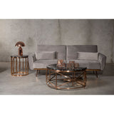 Alvaro Round Marble Top Coffee Table - SE Home