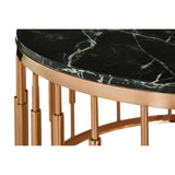 Alvaro Round Marble Top Coffee Table - SE Home