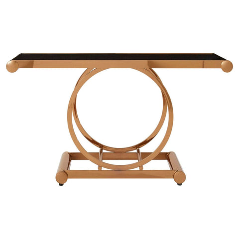 Coffee Tables Novara Rose Gold Console Table