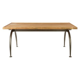 Kitchen & Dining Room Tables New Foundry Dining Table With Elm Wood Top