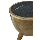 Crest Table Black Marble Top Table - SE Home