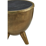 Crest Table Black Marble Top Table - SE Home