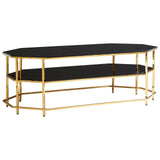 Arezzo Black Tempered Glass Coffee Table - SE Home
