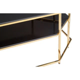 Arezzo Black Tempered Glass Coffee Table - SE Home