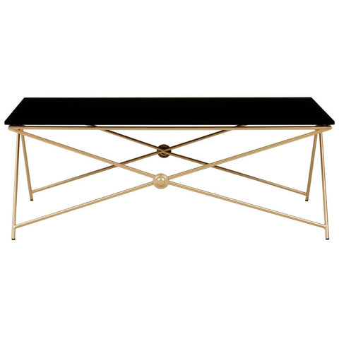 Coffee Tables Monroe Gold Finish Coffee Table