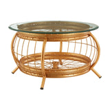 Coffee Tables Mantis Gold Finish Coffee Table