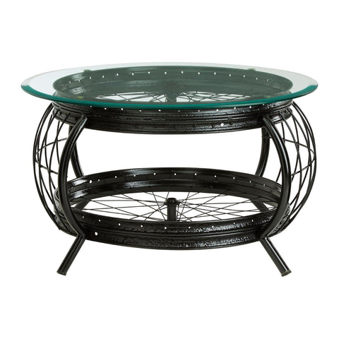 Mantis Black Finish Coffee Table - SE Home